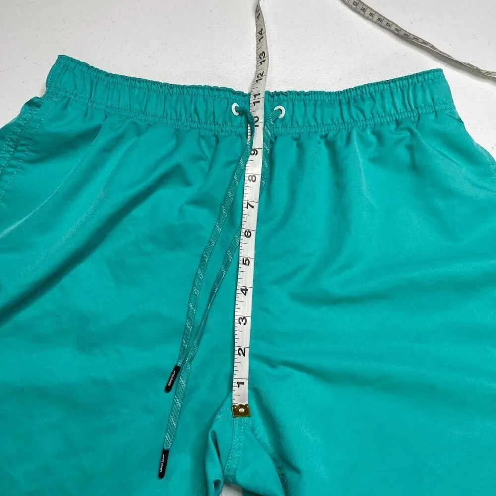 Speedo Solid Volley Swim Shorts Men's M‎ Blue Green Beach Sports